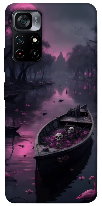 Чохол на Xiaomi Poco M4 Pro 5G Boat and flamingo фото 1 з 1