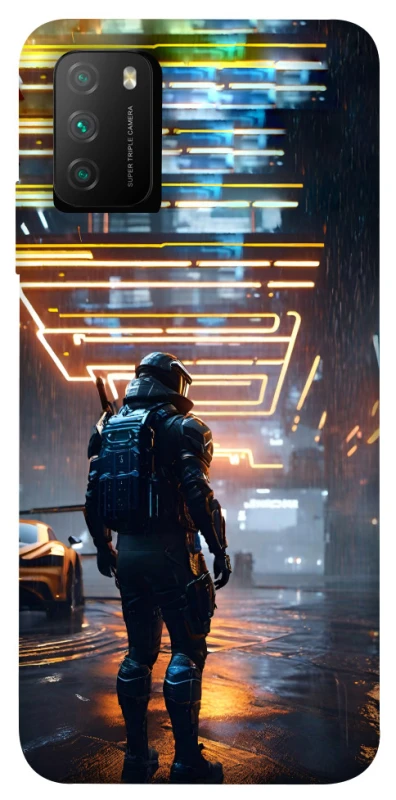 Чехол на Xiaomi Poco M3 Cyber character фото 1 из 1