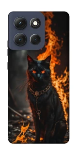 Чохол на Motorola Moto G86 Вогняний кіт фото 1 з 1