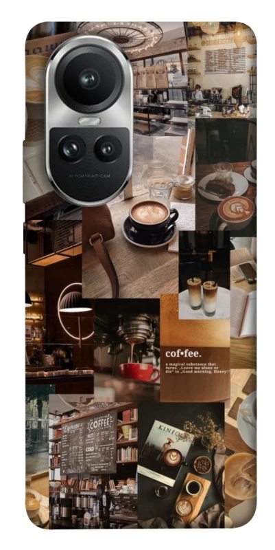 Чохол на Oppo Reno 10 Coffee collage ver.2 фото 1 з 1