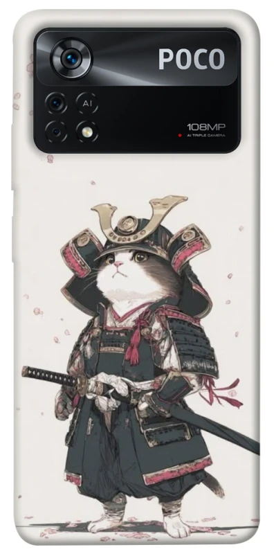 Чохол на Xiaomi Poco X4 Pro 5G Samurai Cat Warrior фото 1 з 1