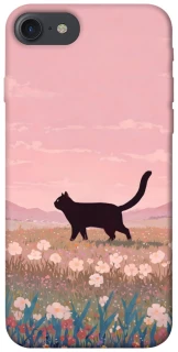 Чехол на Apple iPhone 7 / 8 (4.7") cat on a field фото 1 из 1