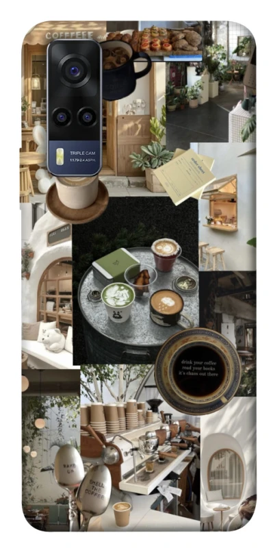 Чохол на Vivo Y53s Coffee collage ver.4 фото 1 з 1