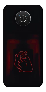 Чехол на Nokia X10 / X20 Красное сердце фото 1 из 1