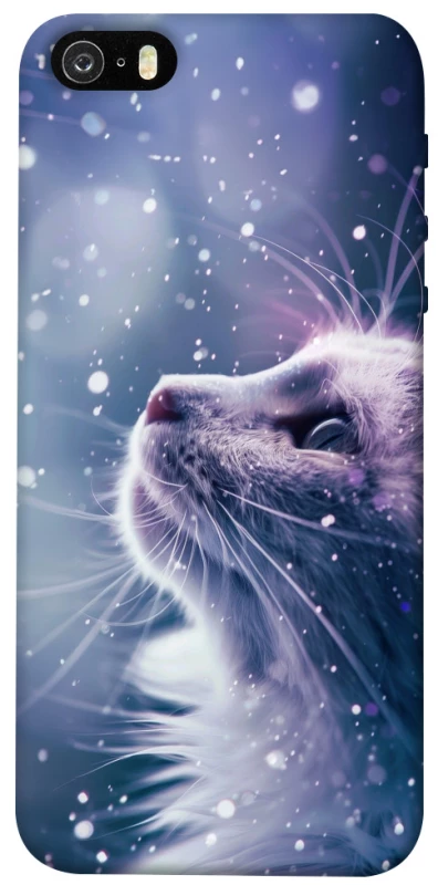 Чехол на Apple iPhone 5/5S/SE Snow cat фото 1 из 1