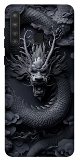 Чехол на Samsung Galaxy A21 black dragon фото 1 из 1