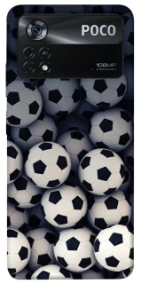 Чехол на Xiaomi Poco X4 Pro 5G Футбольные мячи фото 1 из 1