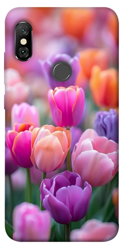 Чохол на Xiaomi Redmi Note 6 Pro Тюльпанове поле фото 1 з 1