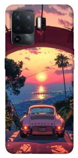 Чехол на Oppo Reno 5 Lite Porsche at sunset фото 1 из 1
