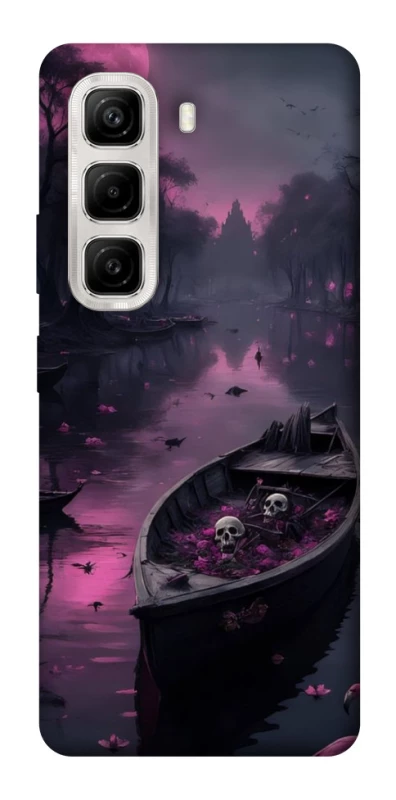 Чехол на Infinix Hot 50 4G Boat and flamingo фото 1 из 1