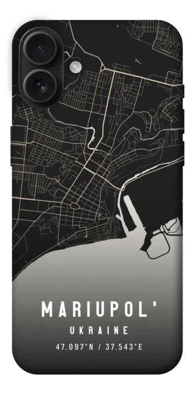 Чехол на Apple iPhone 16 Plus Mariupol map фото 1 из 1