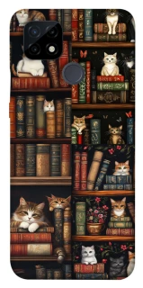 Чохол на Realme C21 Cats & Books фото 1 з 1