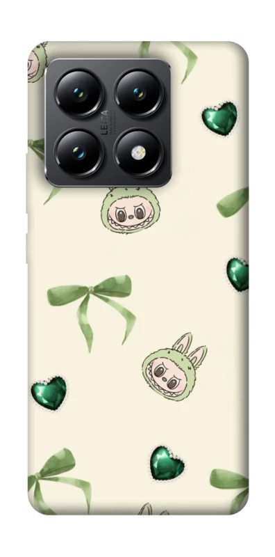 Чехол на Xiaomi 14T Labubu Green Heart фото 1 из 1