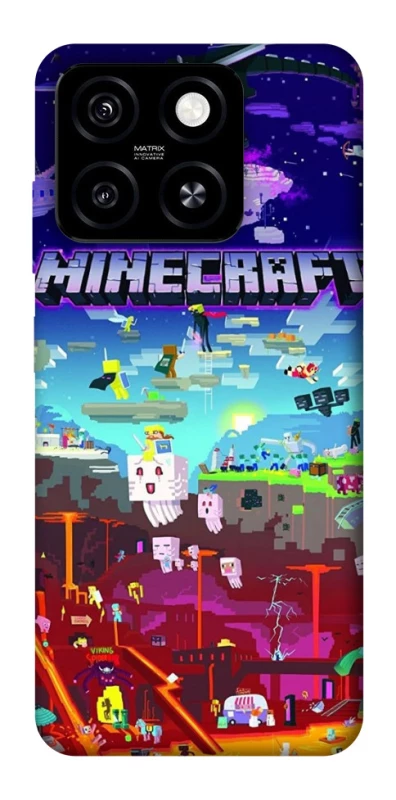 Чохол на ZTE Blade A55 4G Minecraft world фото 1 з 1