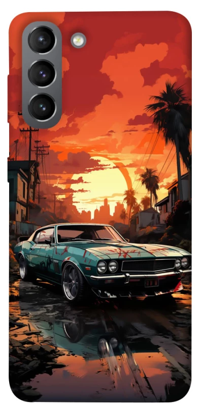 Чохол на Samsung Galaxy S21 Car at sunset фото 1 з 1