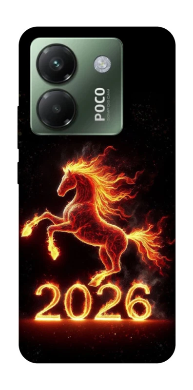 Чехол на Xiaomi Poco M7 pro 5G Red Fire Horse ver.1 фото 1 из 1