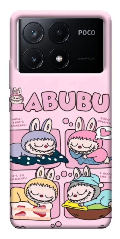 Чехол на Xiaomi Poco X6 Labubu Dreams Collage фото 1 из 1