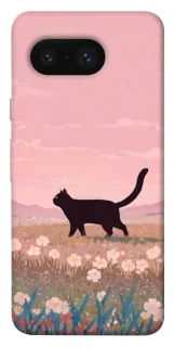 Чехол на Google Pixel 8 cat on a field фото 1 из 1
