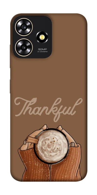 Чохол на ZTE Blade A73 4G Thankful coffee фото 1 з 1