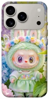 Чехол на Apple iPhone 18 Pro Labubu & Flowers ver.2 фото 1 из 2