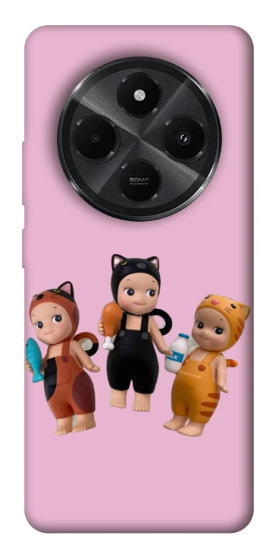 Чохол на Xiaomi Redmi A3 Pro Cat Cafe Trio фото 1 з 1