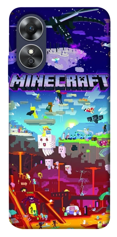 Чехол на Oppo A17 Minecraft world фото 1 из 1