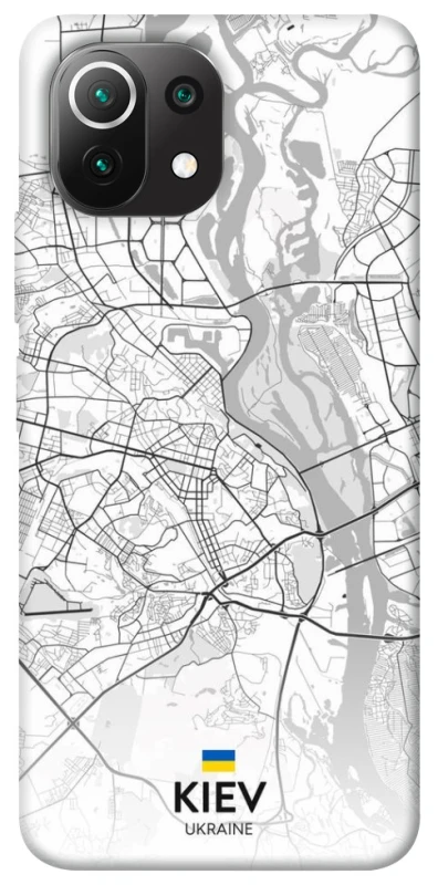 Чохол на Xiaomi Mi 11 Lite Kiev white map фото 1 з 1
