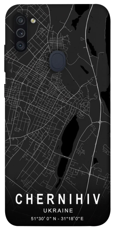 Чохол на Samsung Galaxy M11 Chernihiv map фото 1 з 1