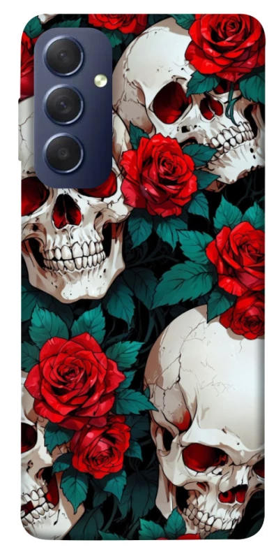Чохол на Samsung Galaxy M54 5G skull and rose фото 1 з 1
