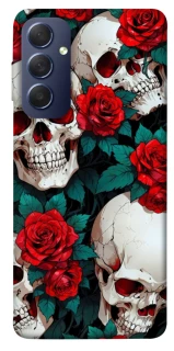 Чохол на Samsung Galaxy M54 5G skull and rose фото 1 з 1