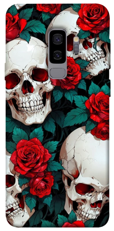 Чохол на Samsung Galaxy S9+ skull and rose фото 1 з 1