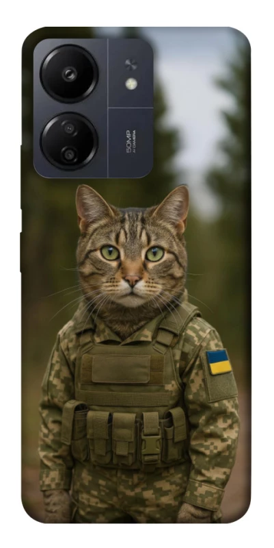 Чохол на Xiaomi Redmi 13C Кіт захисник фото 1 з 1