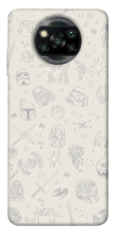 Чохол на Xiaomi Poco X3 NFC / Poco X3 Pro Star Wars background ver.1 фото 1 з 1