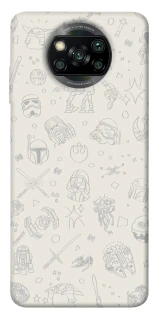 Чехол на Xiaomi Poco X3 NFC / Poco X3 Pro Star Wars background ver.1 фото 1 из 1