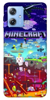 Чохол на Motorola Moto G84 Minecraft world фото 1 з 1