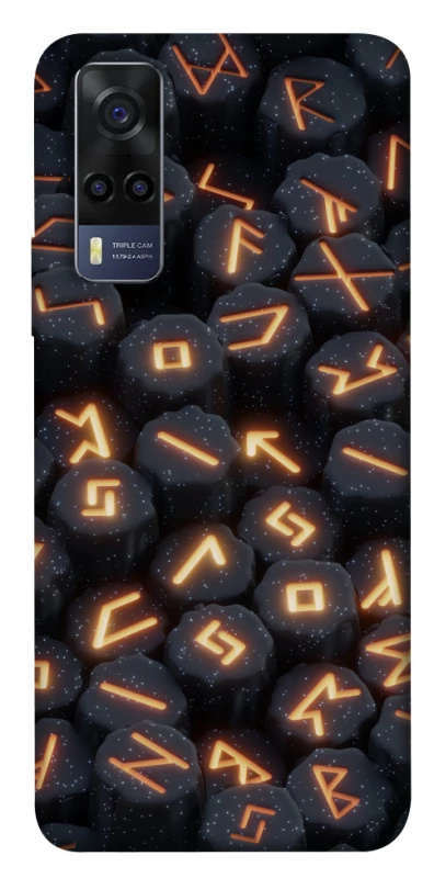 Чехол на Vivo Y53s Огненые руны фото 1 из 1