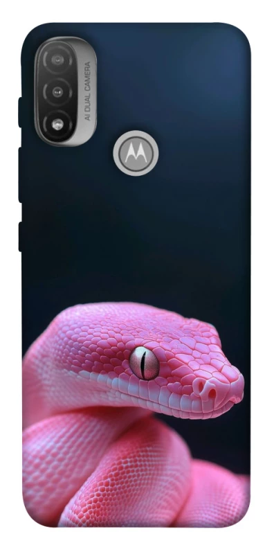 Чохол на Motorola Moto E20 Рожева змія фото 1 з 1