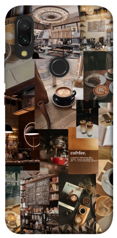 Чохол на Xiaomi Redmi 7 Coffee collage ver.2 фото 1 з 1