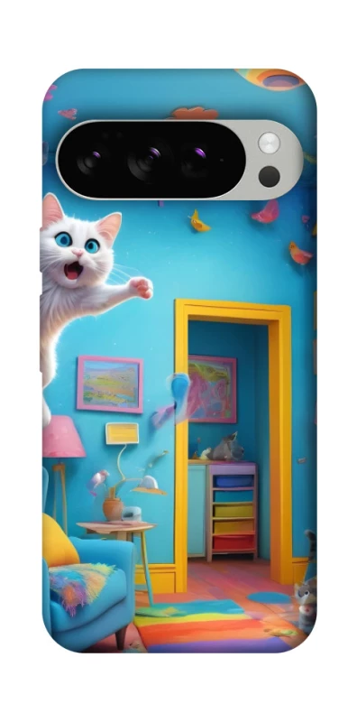 Чохол на Google Pixel 10 Pro crazy cat фото 1 з 1
