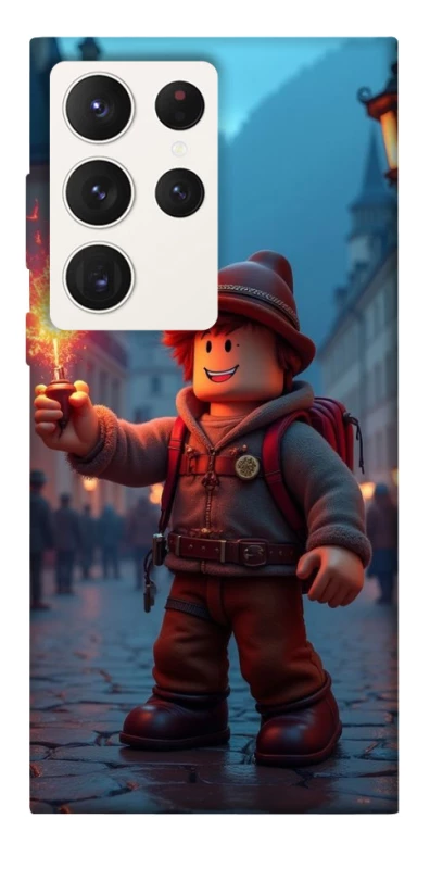 Чохол на Samsung Galaxy S23 Ultra Roblox Fire Logo Blue Flames фото 1 з 1