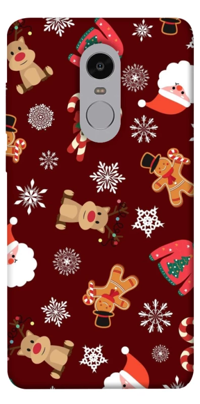 Чехол на Xiaomi Redmi Note 4X / Note 4 (Snapdragon) Новогодний v6 фото 1 из 1