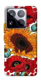 Чохол на Xiaomi 15 Pro Соняшники та маки фото 1 з 1