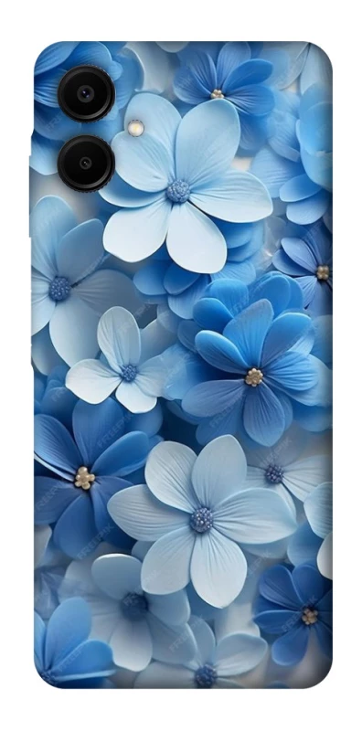 Чехол на Samsung Galaxy A06 Синие цветы фото 1 из 1