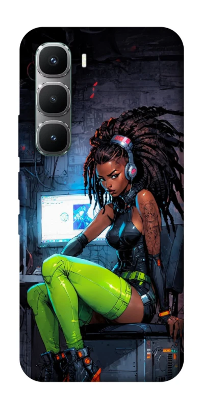 Чохол на Infinix Hot 60 Pro Cyber girl фото 1 з 1