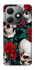 Чохол на TECNO Spark 20 skull and rose фото 1 з 1