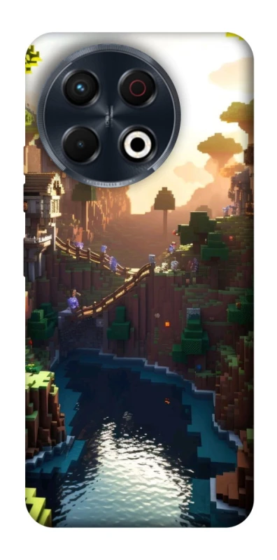 Чохол на TECNO Spark 30 Pro (KL7) Minecraft sunset фото 1 з 1