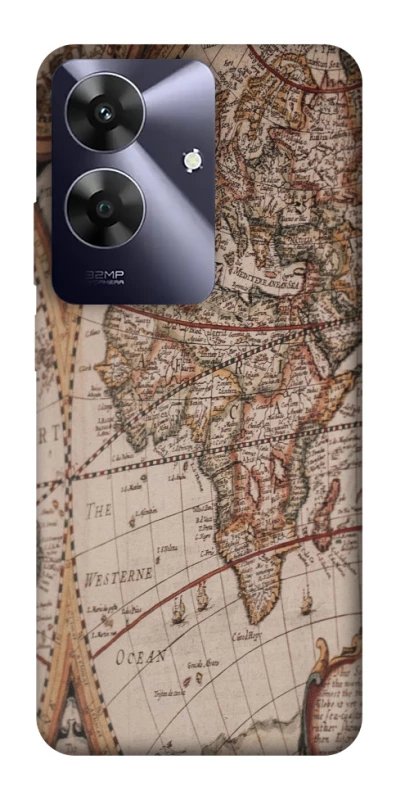 Чехол на Realme Note 60 Карта путешествий фото 1 из 1