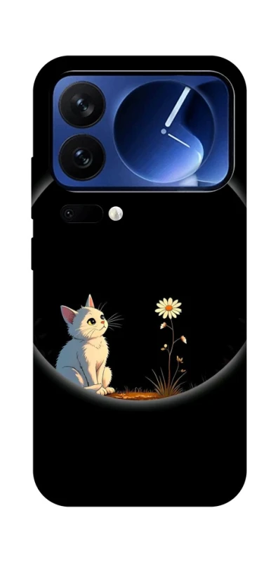 Чохол на Xiaomi 17 Pro Cat and flower фото 1 з 1