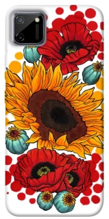 Чехол на Realme C11 Подсолнечники и маки фото 1 из 1