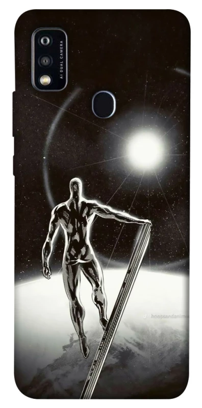 Чехол на ZTE Blade A51 Серебряный сёрфер фото 1 из 1